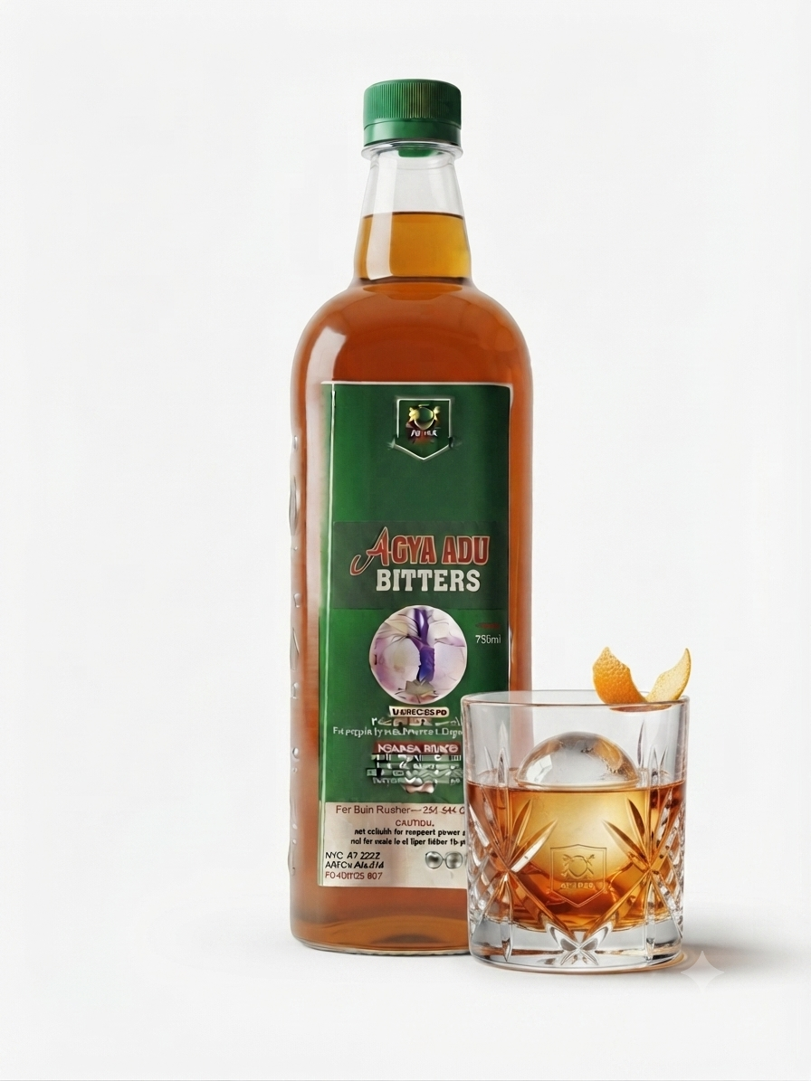 Agya Adu Bitters Bottle